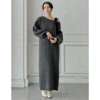 MEISM/ミズム MEISM [2024－25 WINTER COLLECTION][MEISM by Re:EDIT][低身長サイズ有]ショルダーリボンニットワンピース/507720572