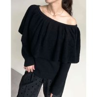 MEISM/ミズム MEISM [2024－25 WINTER COLLECTION][MEISM by Re:EDIT]3WAYラッフルフリルニットプルオーバー/507720573
