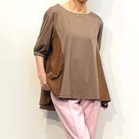 matute/クニー Kunny. 異素材ミックス 軽やかフェミニン カットソープルオーバー/507720584