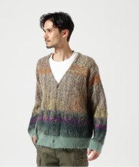 GARDEN/YOKE/ヨーク/KID MOHAIR WOOL BRUSHED TREE JAQUARD CARDIGAN/507721925