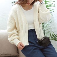 GOLD JAPAN/ゴールドジャパン GOLDJAPAN 短め着丈で脚長効果狙えちゃう！着回し力万能◎メッシュニットクロップドカーディガン/507722066