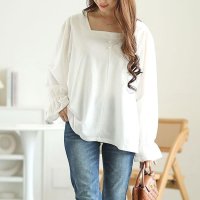 GOLD JAPAN/ゴールドジャパン GOLDJAPAN 可憐に華奢見えする袖デザインが大人可愛い♪キャンディースリーブパールボタンカットソー/507722155
