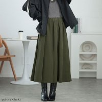 GOLD JAPAN/ゴールドジャパン GOLDJAPAN ぽっこりお腹スッキリ♪魔法の着痩せスカートウエストタックワイドプリーツスカート/507722300