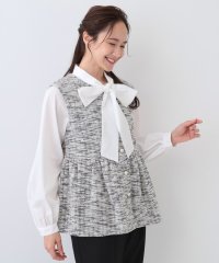 SHOO・LA・RUE　DRESKIP/シューラルー／ドレスキップ SHOO・LA・RUE/DRESKIP カットツイードペプラムジレ/507722705