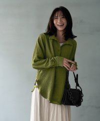 STYLE DELI/スタイルデリ STYLE DELI シボ入りガーゼ調V開きシャツ/507723470