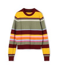 CABaN /コットンカシミヤ マルチボーダークルーネックプルオーバー/507723720