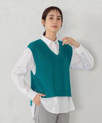 COMME CA ISM /Vネックニットベスト/507600172