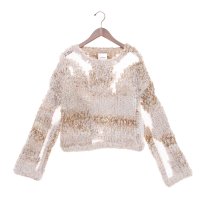 NOUNLESS/ナウンレス NOUNLESS MIX YARN INTARSIA KNIT/507712697