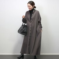 Aletta vita/アレッタ ヴィータ Aletta vita エステルスパンバンドカラー前開きワンピース/507723507