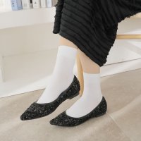 VIVIAN/ヴィヴィアン VIVIAN ポインテッドトゥスパンコールフラットパンプス/507723911