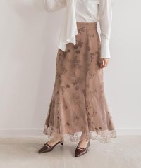 RANDA/ランダ RANDA オリジナルフラワー刺繍スカート/507724002