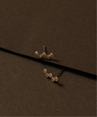 Lilas/ブラウンダイヤウェーブピアス K10（両耳）/507725064