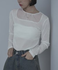 miette/シアー切替ベロアトップス/507725072
