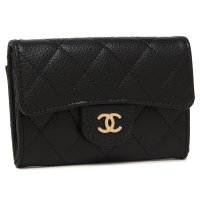 CHANEL/シャネル CHANEL カードケース マトラッセ ゴールド金具 ブラック レディース CHANEL AP0214 Y01864 C3906/507725790