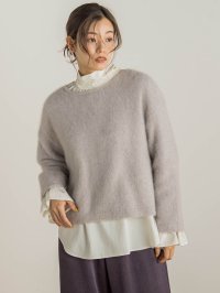 Droite Lautreamont/ドロワット ロートレアモン Droite lautreamont FOX/CASHMEREプルオーバー≪手洗い可能≫/507726072