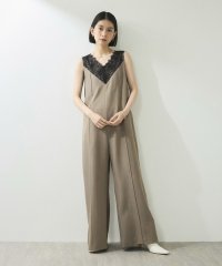 ADAM ET ROPE'/【WEB限定】・【オケージョン】Vネックレースオールインワン/507727203