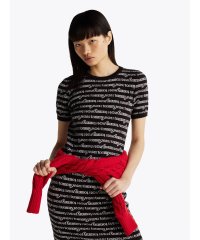 TOMMY HILFIGER/トミー ヒルフィガー TOMMY HILFIGER TJW SCRIPT AOP SWEATER DRESS/507726561