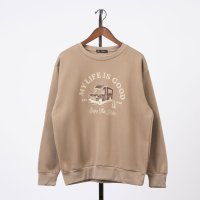 STYLEBLOCK/スタイルブロック STYLEBLOCK 裏起毛プリントクルーネックトレーナー/507726594