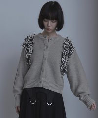 miette/ボリュームスリーブループニットカーディガン/507727800