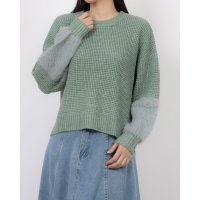 BRODIAEA/ブローディア BRODIAEA アルパカ混 袖シャギー切り替えラメニット/507728224