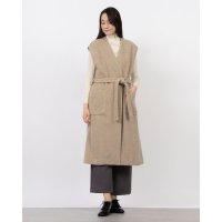 Grayish/グレイッシュ Grayish ウールビーバーロングベスト/507728380