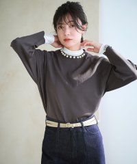 JIYU-KU（SMALL SIZE）/【カタログ掲載・洗える】パールディティールプルオーバー ニット/507728665