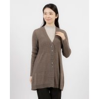 BRODIAEA/ブローディア BRODIAEA 編地切り替えロングカーディガン/507729032
