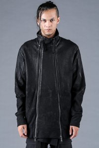 D.HYGEN/ディーハイゲン D.HYGEN Untwisted Yarn Fleece Lining Coated W－Zip High－Neck Jacket/506928686