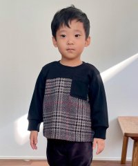 COMME CA ISM KIDS/グレンチェック柄 ジャカードトレーナー(ベビーサイズ)/507604444