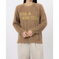 BRODIAEA/ブローディア BRODIAEA 異素材ロゴニットプルオーバー/507729034