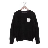 Anna Nicola/アンナニコラ Anna Nicola ハート刺繍ウールブレンドニット/507729044