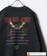 TOM＆JERRY/トムトジェリー TOM and JERRY ヴィンテージライク ピグメント風 フロント/バックプリント 裏起毛 オーバーサイズ スウェット レディース メンズ /507729433