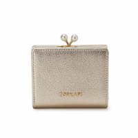 TOPKAPI/トプカピ TOPKAPI シュリンクレザー パール がま口 二つ折り 財布/507729625
