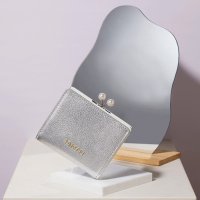 TOPKAPI/トプカピ TOPKAPI シュリンクレザー パール がま口 二つ折り 財布/507729625
