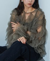 MAISON BREEZE reveur/メゾンブリーズレヴール MAISON BREEZE reveur チュール フリル トップス シアー 長袖 trctrc－244047/507729633