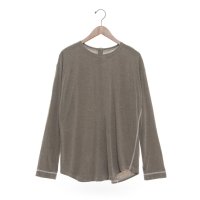 Partisan/パルチザン Partisan バイカラーステッチルーズロングスリーブTシャツ/507730354