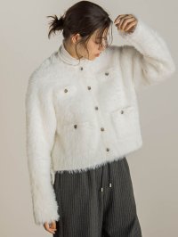 Droite Lautreamont/ドロワット ロートレアモン Droite lautreamont セッケツフェザーカーディガン/507730360
