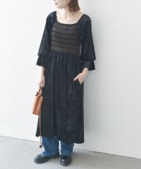 SHIPS any WOMEN/bon_meur:〈手洗い可能〉クラッシュ ベロア シャーリング ワンピース/507730798
