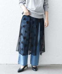 SHIPS any WOMEN/bon_meur: フラワー ビーズ ラップスカート × ストレート パンツ セット/507730912