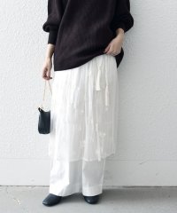 SHIPS any WOMEN/bon_meur: フラワー ビーズ ラップスカート × ストレート パンツ セット/507730912