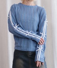 HOOK/フック HOOK 【HOOK】for girls 袖リボンライン透かしカットソー/507731186