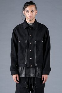 D.HYGEN/ディーハイゲン D.HYGEN 刺子ジャガードコンビネーションクロップドジャケット/506928721