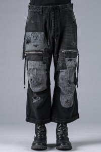 D.HYGEN/ディーハイゲン D.HYGEN 製品加工ストレッチデニムワイドクロップドパンツ/506928745