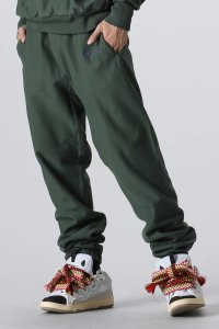 SAINT Mxxxxxx/セントマイケル SAINT Mxxxxxx LOGO Sweat Pants Green/507145412