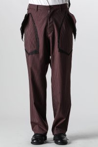 sulvam/サルバム sulvam Stripe Lace Straight Pants/507146592