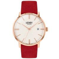 HENRY LONDON/ヘンリーロンドン HENRY LONDON REGENCY SUEDE メンズ 時計 HL40－S－0352 クォーツ ホワイト カーフ革/507346109