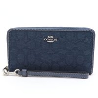 COACH/コーチ COACH コーチ 長財布 レディース COACH ラウンドファスナー シグネチャー CU150 SVPM1/507730947