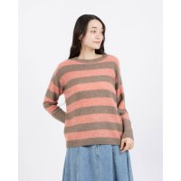 EGLANTINE/エグランティーヌ EGLANTINE ヤク ボーダーニットプルオーバー/507730964