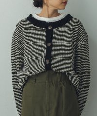 Noia/ノイア Noia ボーダー配色ニットカーディガン/507731001