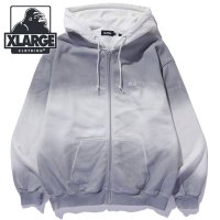 XLARGE/エクストララージ XLARGE MIST DYED ZIP UP HOODED SWEATSHIRT GREEN [101244012014]/507731038